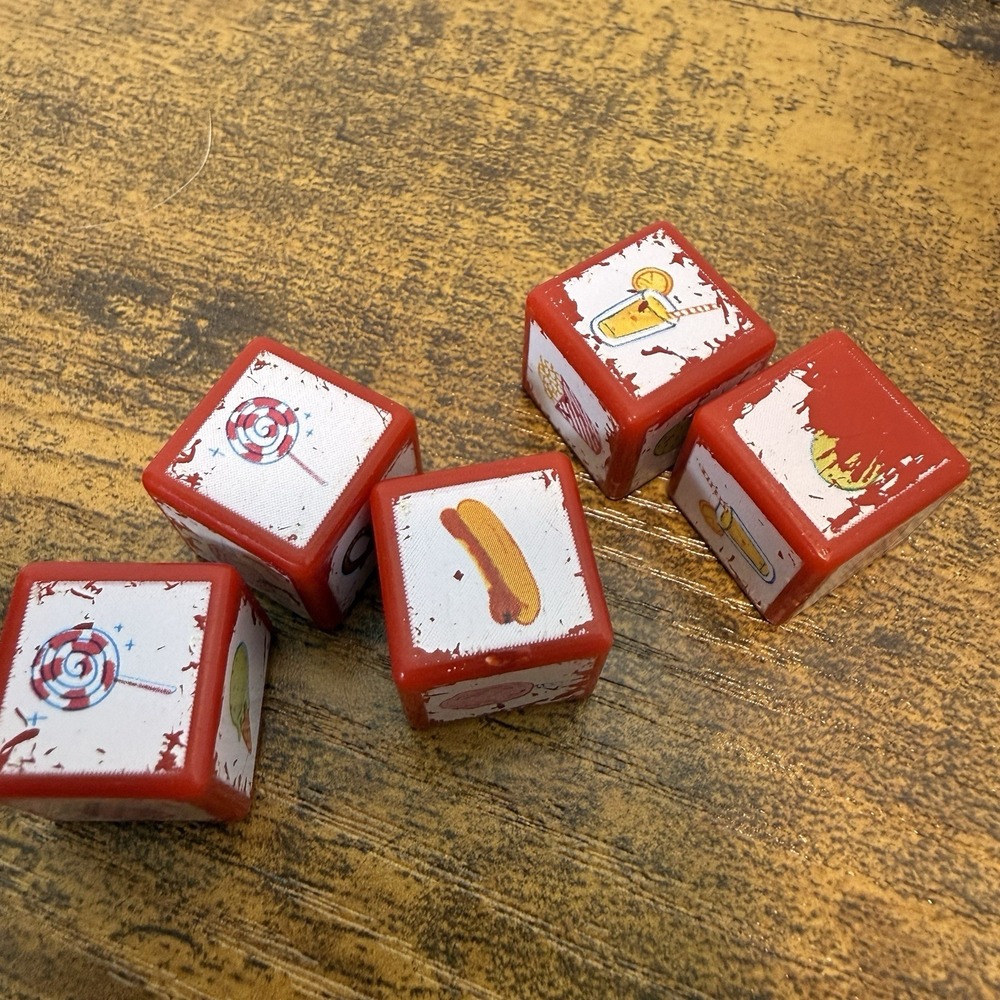 Balloon Lagoon 6 Snack Dice 2004 Replacement Pieces Parts - Picture 3 of 4